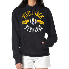 Pittsburgh Steelers G-III 4Her by Carl Banks Women's City Graphic Team Fleece Pullover Hoodie Black | NFL