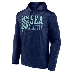 Seattle Kraken Fanatics Never Quit Pullover Hoodie - Deep Sea Blue - NHL