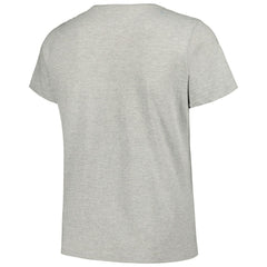 New Orleans Saints Women's Plus Size Arch Over Logo T-Shirt Heather Gray | Fanatics