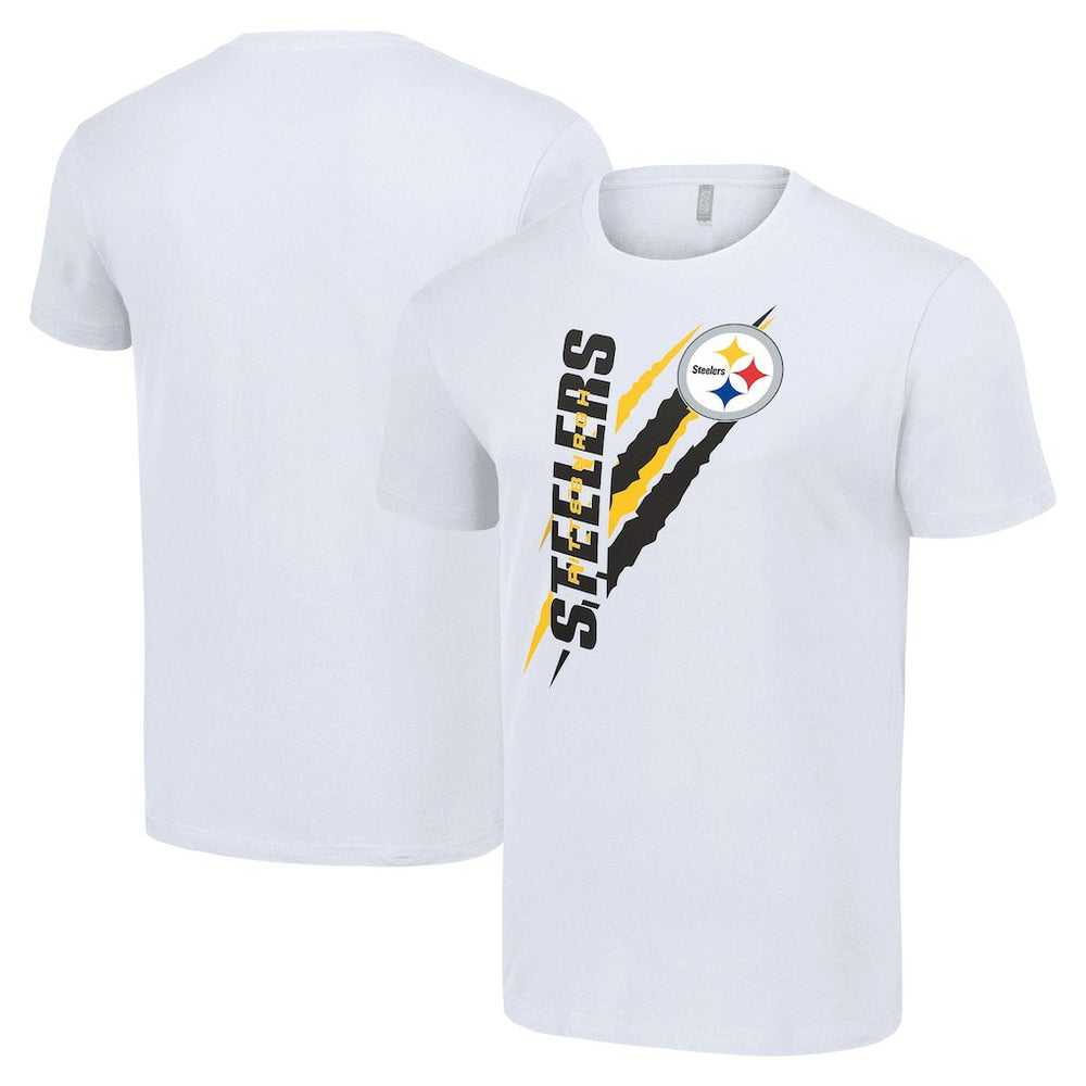 Pittsburgh Steelers Starter Color Scratch T-Shirt White | NFL