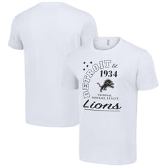 Detroit Lions Starter City Arch Team T-Shirt White | NFL