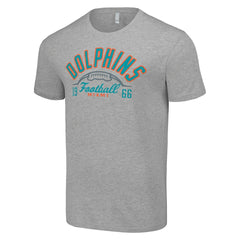 Miami Dolphins Starter Half Ball Team T-Shirt Heather Gray | NFL
