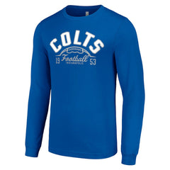 Indianapolis Colts Starter Half Ball Team Long Sleeve T-Shirt Royal | NFL