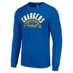 Los Angeles Chargers Starter Half Ball Team Long Sleeve T-Shirt Royal | NFL