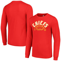 Kansas City Chiefs Starter Half Ball Team Long Sleeve T-Shirt Red | NFL