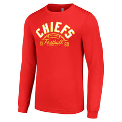 Kansas City Chiefs Starter Half Ball Team Long Sleeve T-Shirt Red | NFL