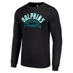 Miami Dolphins Starter Half Ball Team Long Sleeve T-Shirt Black | NFL