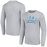 Detroit Lions Starter Half Ball Team Long Sleeve T-Shirt Heather Gray | NFL