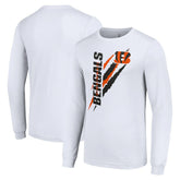 Cincinnati Bengals Starter Color Scratch Long Sleeve T-Shirt White | NFL