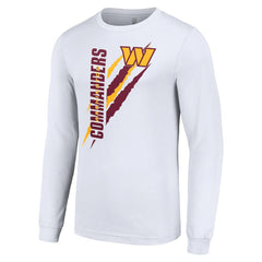 Washington Commanders Starter Color Scratch Long Sleeve T-Shirt White | NFL