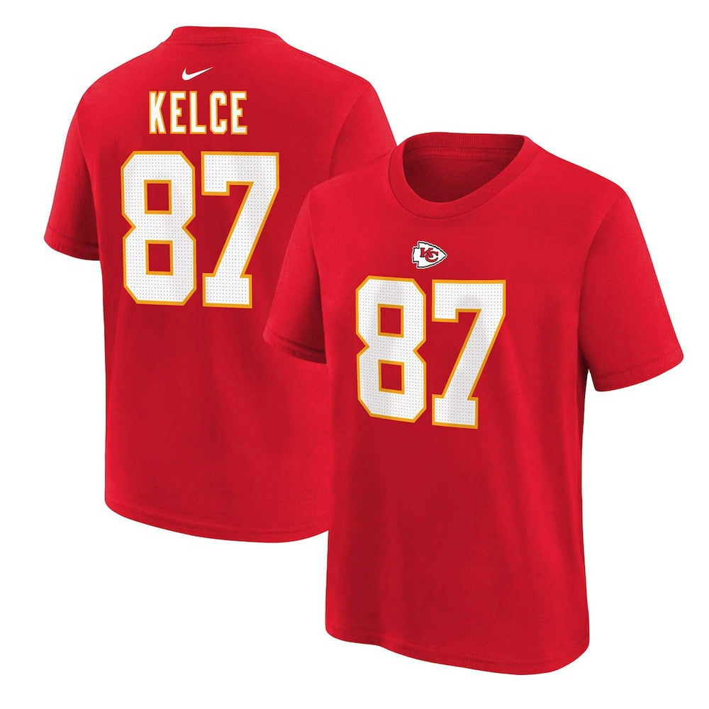 Travis Kelce Kansas City Chiefs Preschool Player Name & Number T-Shirt Red | Nike for Sale