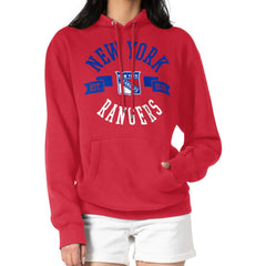 New York Rangers G-III 4Her by Carl Banks Women's City Graphic Fleece Pullover Hoodie - Red - NHL