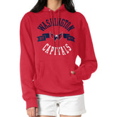 Washington Capitals G-III 4Her by Carl Banks Women's City Graphic Fleece Pullover Hoodie - Red - NHL