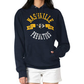 Nashville Predators G-III 4Her by Carl Banks Women's City Graphic Fleece Pullover Hoodie - Navy - NHL
