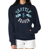 Seattle Kraken G-III 4Her by Carl Banks Women's City Graphic Fleece Pullover Hoodie - Navy - NHL