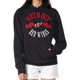 Detroit Red Wings G-III 4Her by Carl Banks Women's City Graphic Fleece Pullover Hoodie - Black - NHL