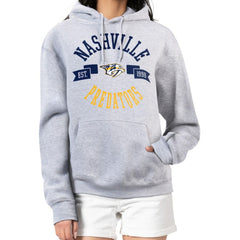 Nashville Predators G-III 4Her by Carl Banks Women's City Graphic Fleece Pullover Hoodie - Heather Gray - NHL