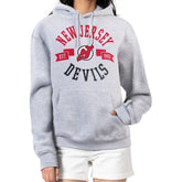 New Jersey Devils G-III 4Her by Carl Banks Women's City Graphic Fleece Pullover Hoodie - Heather Gray - NHL