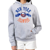New York Islanders G-III 4Her by Carl Banks Women's City Graphic Fleece Pullover Hoodie - Heather Gray - NHL