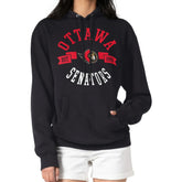 Ottawa Senators G-III 4Her by Carl Banks Women's City Graphic Fleece Pullover Hoodie - Black - NHL