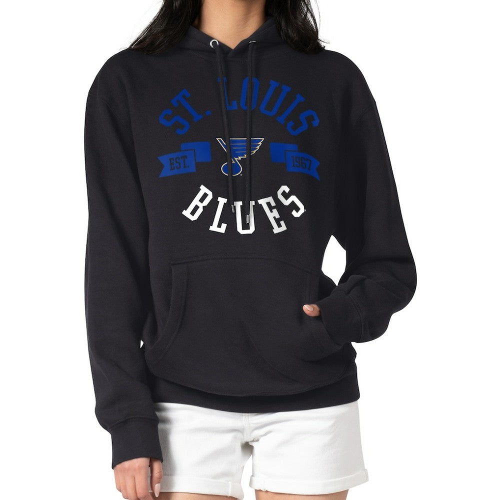St. Louis Blues G-III 4Her by Carl Banks Women's City Graphic Fleece Pullover Hoodie - Black - NHL