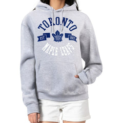 Toronto Maple Leafs G-III 4Her by Carl Banks Women's City Graphic Fleece Pullover Hoodie - Heather Gray - NHL