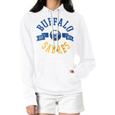 Buffalo Sabres G-III 4Her by Carl Banks Women's City Graphic Fleece Pullover Hoodie - White - NHL