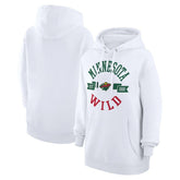 Minnesota Wild G-III 4Her by Carl Banks Women's City Graphic Fleece Pullover Hoodie - White - NHL
