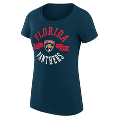 Florida Panthers G-III 4Her by Carl Banks Women's Super-Slim Fit Lightweight City Graphic Sport Crewneck T-Shirt - Navy - NHL