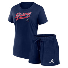 Atlanta Braves Fanatics Women's Start to Finish T-Shirt & Shorts Combo Pack Shorts - MLB