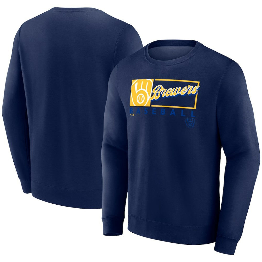 Milwaukee Brewers Fanatics Focus Fleece Pullover Sweatshirt - MLB