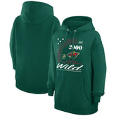 Minnesota Wild Starter Arch City Team Graphic Fleece Pullover Hoodie - Hunter Green - NHL