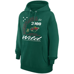 Minnesota Wild Starter Arch City Team Graphic Fleece Pullover Hoodie - Hunter Green - NHL