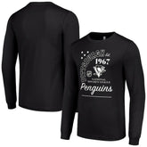 Pittsburgh Penguins Starter Arch City Theme Graphic Long Sleeve T-Shirt - Black - NHL