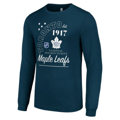 Toronto Maple Leafs Starter Arch City Theme Graphic Long Sleeve T-Shirt - Navy - NHL