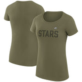 Dallas Stars G-III 4Her by Carl Banks Women's Super-Slim Fit Lightweight Dot Print Team T-Shirt - Green - NHL