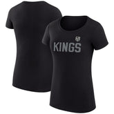 Los Angeles Kings G-III 4Her by Carl Banks Women's Super-Slim Fit Lightweight Dot Print Team T-Shirt - Black - NHL