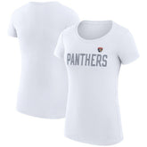 Florida Panthers G-III 4Her by Carl Banks Women's Super-Slim Fit Lightweight Dot Print Team T-Shirt - White - NHL