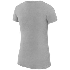 Florida Panthers G-III 4Her by Carl Banks Women's Super-Slim Fit Lightweight Dot Print Team T-Shirt - Heather Gray - NHL