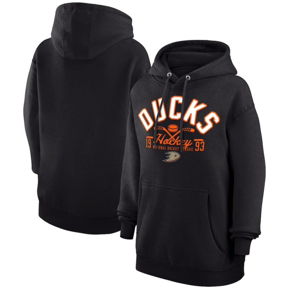 Anaheim Ducks Starter Puck Pullover Hoodie - Black - NHL
