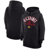 Chicago Blackhawks Starter Puck Pullover Hoodie - Black - NHL
