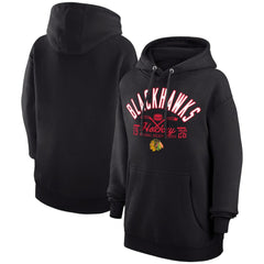 Chicago Blackhawks Starter Puck Pullover Hoodie - Black - NHL