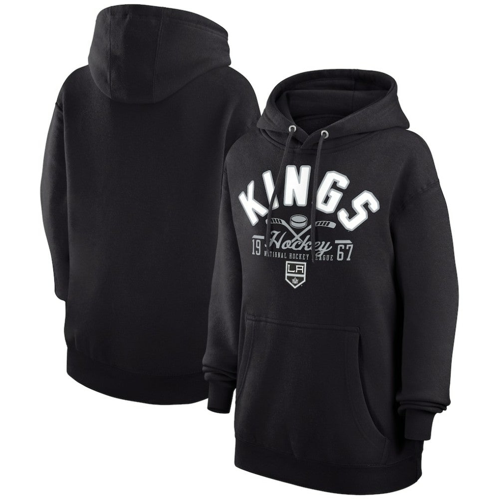 Los Angeles Kings Starter Puck Pullover Hoodie - Black - NHL