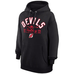 New Jersey Devils Starter Puck Pullover Hoodie - Black - NHL