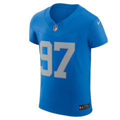 Aidan Hutchinson Detroit Lions Alternate Vapor F.U.S.E. Elite Jersey Blue | Nike for Sale