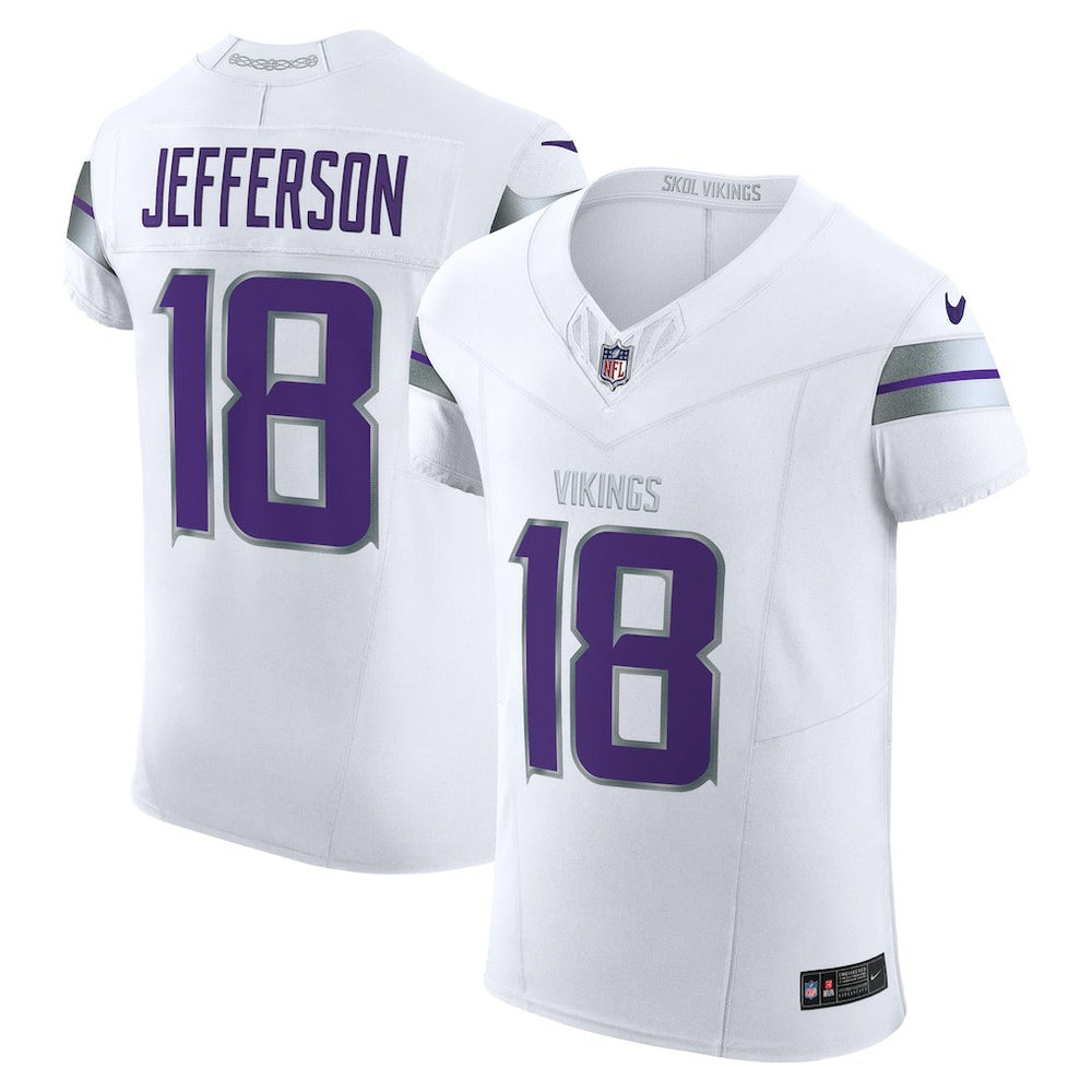 Justin Jefferson Minnesota Vikings Alternate Vapor F.U.S.E. Elite Player Jersey White | Nike for Sale