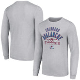 Colorado Avalanche Starter Puck Long Sleeve T-Shirt - Heather Gray - NHL