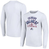 Colorado Avalanche Starter Puck Long Sleeve T-Shirt - White - NHL