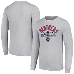 Florida Panthers Starter Puck Long Sleeve T-Shirt - Heather Gray - NHL