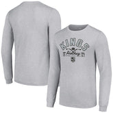 Los Angeles Kings Starter Puck Long Sleeve T-Shirt - Heather Gray - NHL